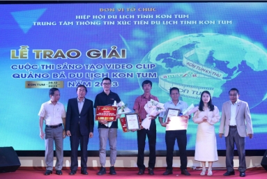 Trao giải Cuộc thi sáng tạo video clip quảng bá du lịch Kon Tum năm 2023